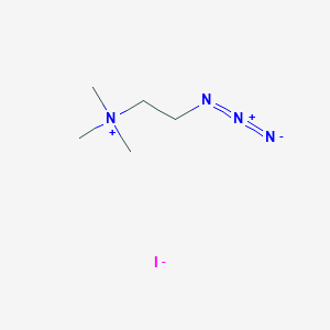 molecular formula C5H13IN4 B13514471 (2-Azidoethyl)trimethylazanium iodide 