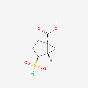 rac-methyl (1R,4S,5R)-4-(chlorosulfonyl)bicyclo[3.1.0]hexane-1-carboxylate