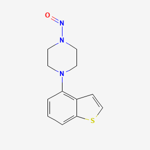 molecular formula C12H13N3OS B13514545 1-(1-Benzothiophen-4-yl)-4-nitrosopiperazine 