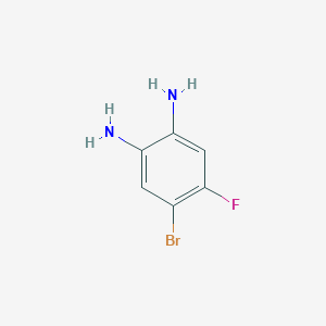 molecular formula C6H6BrFN2 B135146 4-溴-5-氟苯-1,2-二胺 CAS No. 153505-37-4