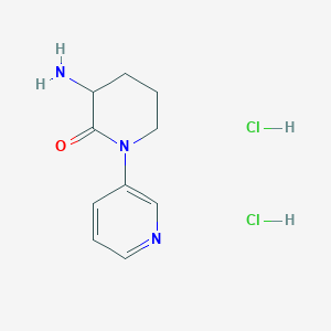 3-Amino-1-(pyridin-3-yl)piperidin-2-one dihydrochloride