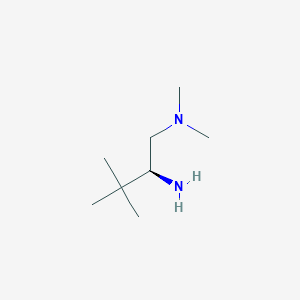 molecular formula C8H20N2 B13514666 [(2S)-2-amino-3,3-dimethylbutyl]dimethylamine 