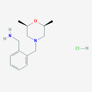 1-(2-{[(2R,6S)-2,6-dimethylmorpholin-4-yl]methyl}phenyl)methanaminehydrochloride,cis