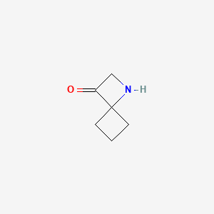 molecular formula C6H9NO B13514701 1-Azaspiro[3.3]heptan-3-one 