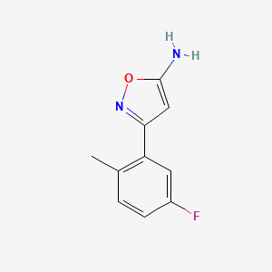 3-(5-Fluoro-2-methylphenyl)isoxazol-5-amine