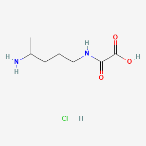 molecular formula C7H15ClN2O3 B13514761 [(4-Aminopentyl)carbamoyl]formicacidhydrochloride 