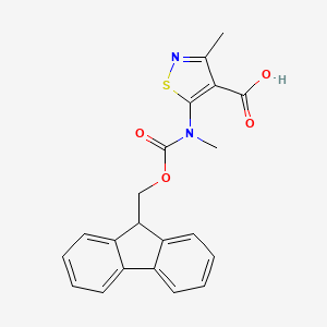 5-((((9H-Fluoren-9-yl)methoxy)carbonyl)(methyl)amino)-3-methylisothiazole-4-carboxylic acid