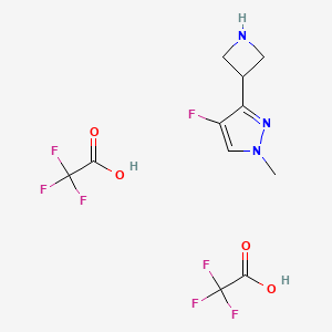 3-(azetidin-3-yl)-4-fluoro-1-methyl-1H-pyrazole; bis(trifluoroacetic acid)