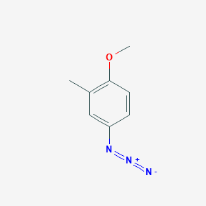 molecular formula C8H9N3O B13514816 4-Azido-1-methoxy-2-methylbenzene 