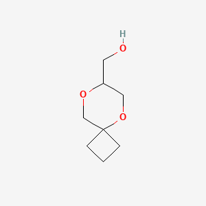 molecular formula C8H14O3 B13514866 {5,8-Dioxaspiro[3.5]nonan-7-yl}methanol 