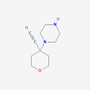 1-(4-Ethynyloxan-4-yl)piperazine