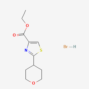 Ethyl 2-(oxan-4-yl)-1,3-thiazole-4-carboxylate hydrobromide