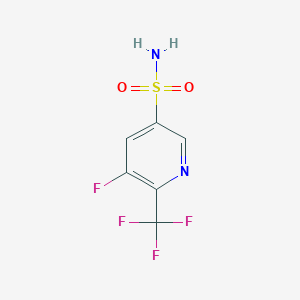 molecular formula C6H4F4N2O2S B13514916 5-Fluoro-6-(trifluoromethyl)pyridine-3-sulfonamide 