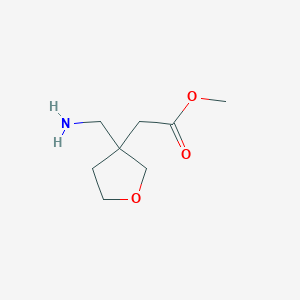 Methyl 2-[3-(aminomethyl)oxolan-3-yl]acetate