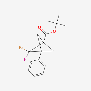 Tert-butyl 2-bromo-2-fluoro-3-phenylbicyclo[1.1.1]pentane-1-carboxylate