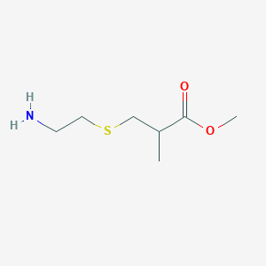 Methyl 3-((2-aminoethyl)thio)-2-methylpropanoate