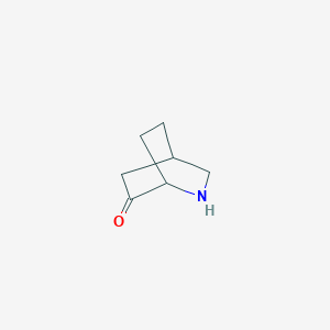 molecular formula C7H11NO B13514942 2-Azabicyclo[2.2.2]octan-6-one 