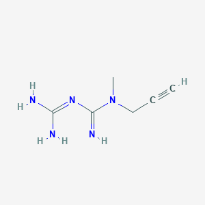 ({Amino[methyl(prop-2-yn-1-yl)amino]methylidene}amino)methanimidamide