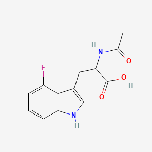 molecular formula C13H13FN2O3 B13515046 N-Acetyl-4-fluoro-L-tryptophan 