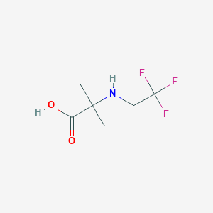 2-Methyl-2-((2,2,2-trifluoroethyl)amino)propanoic acid