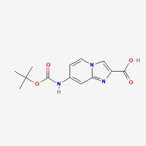 7-((tert-Butoxycarbonyl)amino)imidazo[1,2-a]pyridine-2-carboxylic acid