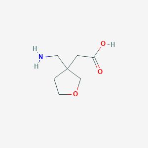 2-[3-(Aminomethyl)oxolan-3-yl]acetic acid