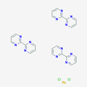 molecular formula C24H18Cl2N12Ru B13515199 Tris(2,2-bipyrimidine)ruthenium(II) Dichloride 