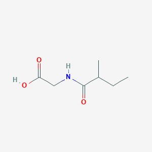 molecular formula C7H13NO3 B135152 2-甲基丁酰甘氨酸 CAS No. 52320-67-9