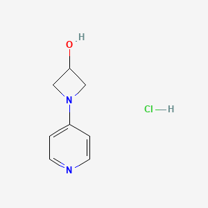 molecular formula C8H11ClN2O B13515201 1-(Pyridin-4-yl)azetidin-3-olhydrochloride 