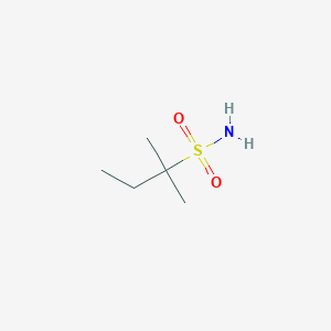 molecular formula C5H13NO2S B13515226 2-Methylbutane-2-sulfonamide 