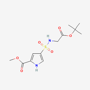 molecular formula C12H18N2O6S B13515232 methyl 4-{[2-(tert-butoxy)-2-oxoethyl]sulfamoyl}-1H-pyrrole-2-carboxylate 