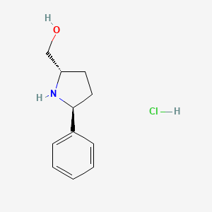 Rac-[(2r,5r)-5-phenylpyrrolidin-2-yl]methanol hydrochloride