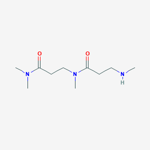 molecular formula C10H21N3O2 B13515270 N-[2-(dimethylcarbamoyl)ethyl]-N-methyl-3-(methylamino)propanamide 