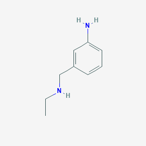 molecular formula C9H14N2 B13515271 3-((Ethylamino)methyl)aniline 