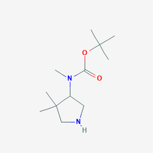 tert-butyl N-(4,4-dimethylpyrrolidin-3-yl)-N-methylcarbamate