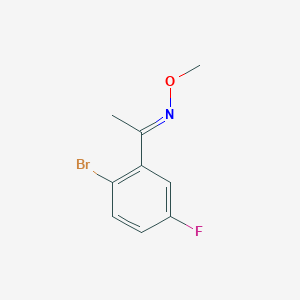 molecular formula C9H9BrFNO B13515310 [1-(2-Bromo-5-fluorophenyl)ethylidene](methoxy)amine 