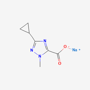 sodium3-cyclopropyl-1-methyl-1H-1,2,4-triazole-5-carboxylate