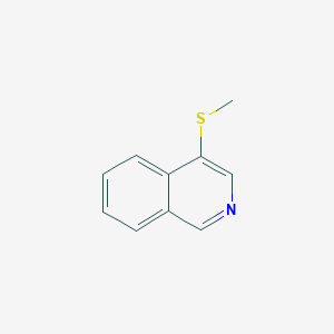 molecular formula C10H9NS B13515346 4-(Methylsulfanyl)isoquinoline 