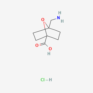 4-(Aminomethyl)-7-oxabicyclo[2.2.1]heptane-1-carboxylicacidhydrochloride