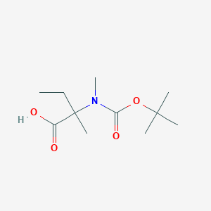 2-((tert-Butoxycarbonyl)(methyl)amino)-2-methylbutanoic acid