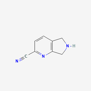 5H,6H,7H-pyrrolo[3,4-b]pyridine-2-carbonitrile