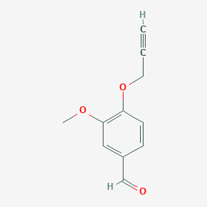 molecular formula C11H10O3 B1351543 3-甲氧基-4-炔丙氧基-苯甲醛 CAS No. 5651-83-2