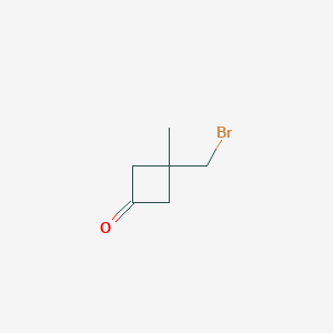 3-(Bromomethyl)-3-methylcyclobutan-1-one