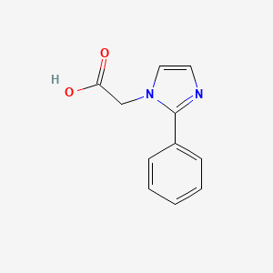 molecular formula C11H10N2O2 B1351547 2-(2-苯基-1H-咪唑-1-基)乙酸 CAS No. 842958-44-5