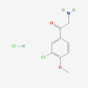 2-Amino-1-(3-chloro-4-methoxyphenyl)ethan-1-one hydrochloride