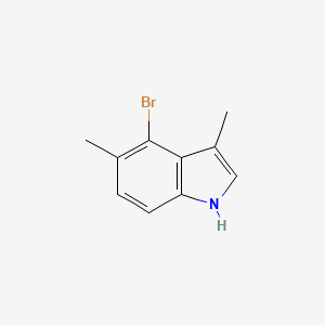 molecular formula C10H10BrN B13515492 4-bromo-3,5-dimethyl-1H-indole 