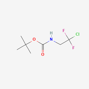 molecular formula C7H12ClF2NO2 B13515539 tert-butyl N-(2-chloro-2,2-difluoroethyl)carbamate 