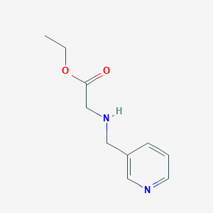 molecular formula C10H14N2O2 B13515542 Ethyl (pyridin-3-ylmethyl)glycinate 