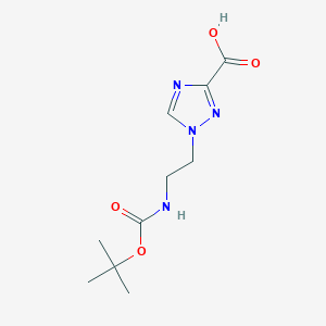 1-(2-((tert-butoxycarbonyl)amino)ethyl)-1H-1,2,4-triazole-3-carboxylic acid