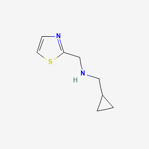 molecular formula C8H12N2S B13515568 1-Cyclopropyl-N-(thiazol-2-ylmethyl)methanamine 